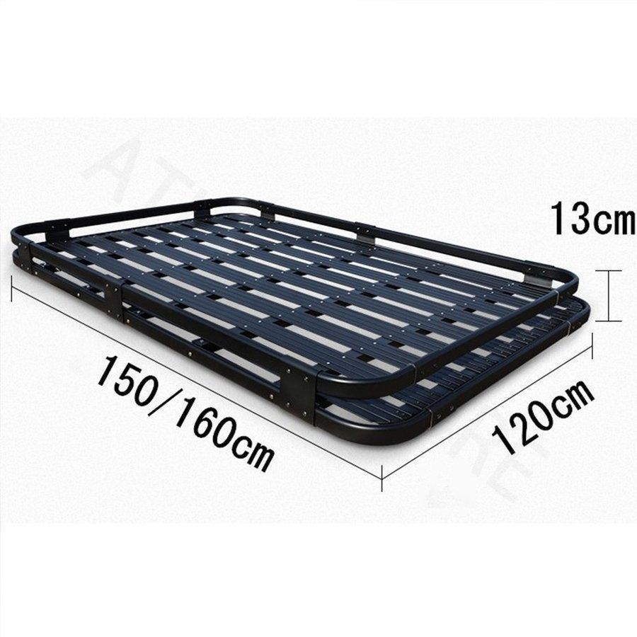 新品未使用！ 新型 ルーフキャリア ルーフマウントカーゴラック アルミ製 ルーフラック カーゴラック ルーフバスケット 汎用 業務用 荷物固定 ストア アルミ製 ブラック S M 【MYK7628267902】(26840円)