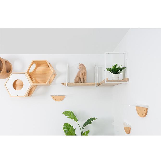 猫用 猫 キャットステップ キャットウォーク 壁付け キャットステップ MYZOO マイズー AVENUE 60cm キャットステップ 猫用 キャットウォーク 壁付け 間柱