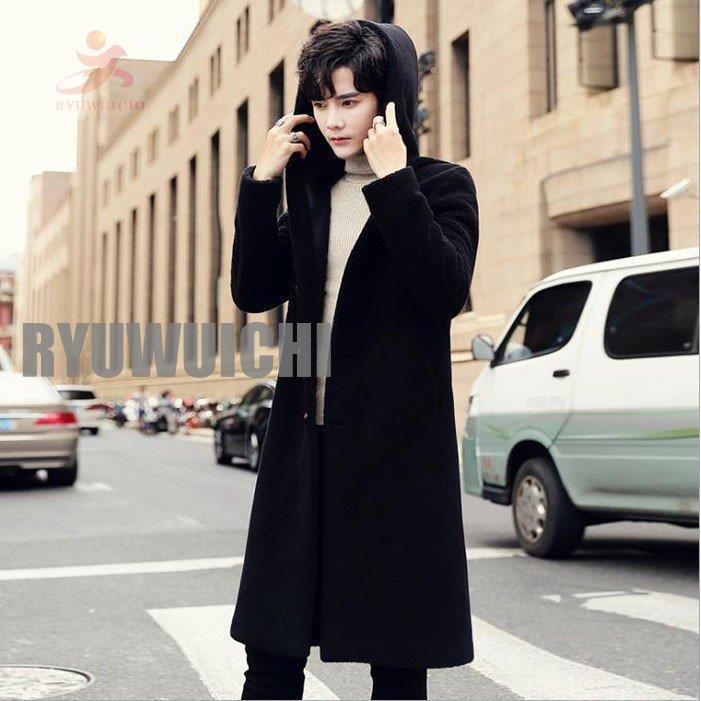 チェスターコート メンズ 大きいサイズ アウター 無地 トレンチコート メンズ ロング丈 通勤 メンズ ポロ衿 帽子付き チェスターコート 大きいサイズ アウター 無地 トレンチコート ロング丈 通勤 ブラック ブルー コーヒー