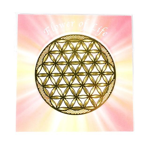 フラワーオブライフ 生命の花 神聖幾何学模様 エナジープレート コースター Ps 1070 エフネッツコム 通販 Yahoo ショッピング