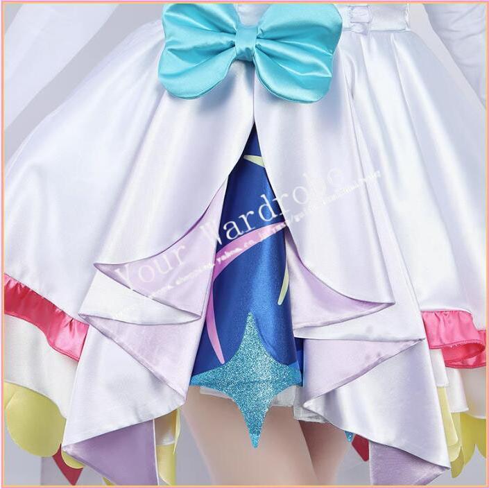 新品 ひろがるスカイ！プリキュア 風 虹ヶ丘ましろ にじがおかましろ キュアプリズム コスプレ衣裝 ウィッグ レディース コスプレ衣装 変装 仮装 