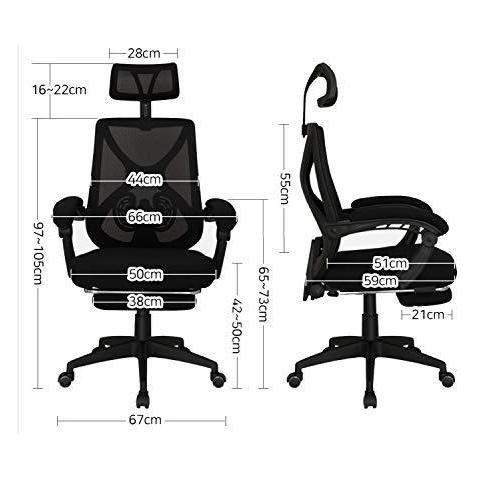 【iLooiLoo】【人間工学椅子+特大ゲルクッション付き】 ハイバックチェア メッシュ オフィスチェア デスクチェア 腰痛椅子リクライニングチェア｜fns｜08