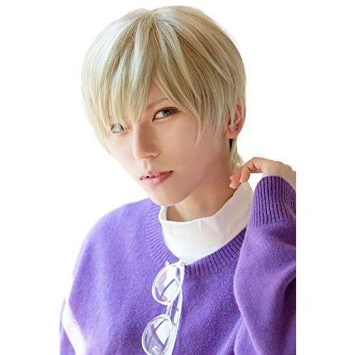 優先配送 メンズアクセサリー クラッセ イージーショート02 メンズ フルウィッグ ウィッグ 男装 ショート 短髪 自然 耐熱 男女兼用 ウィッグネット付き ゴールド Www Threeriversofs Com