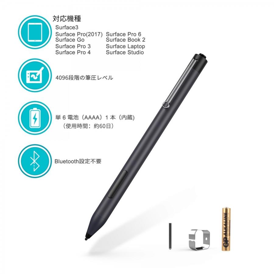 Surfaceペン サーフェスペン Windows10に最適スマートペン 極細 高感度 タッチペン Surface Pro 3 4 Surface 3 Surface Go Surface Laptop等に対応 Pen 01 Foam 通販 Yahoo ショッピング