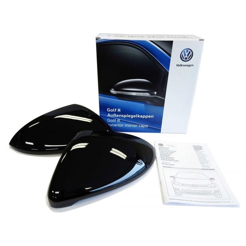 VW純正 ピアノブラックドアミラーカバー 2pcs for Golf7/Golf7 Variant 