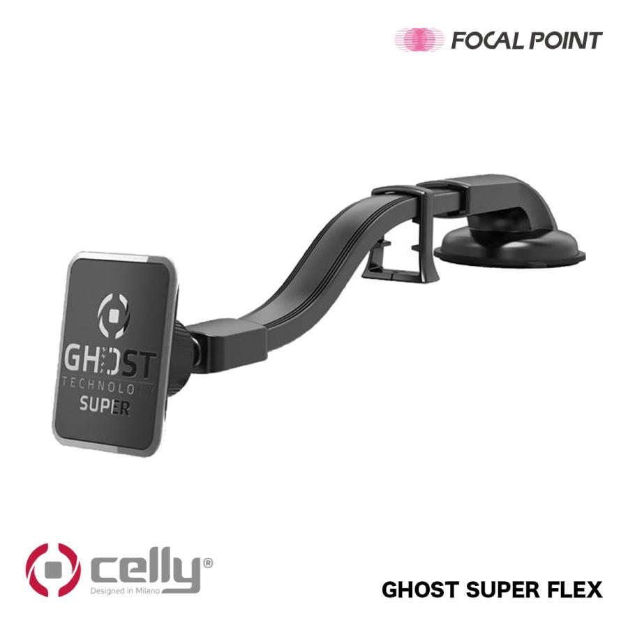 Celly Ghost Super Flex マグネット式スマホホルダー スマホスタンド 車用 吸盤 フレキシブルアーム 車載ホルダー カーマウント Cel St Focal Point Direct 通販 Yahoo ショッピング