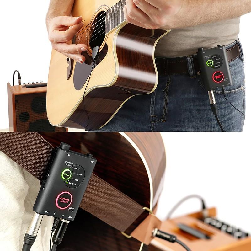 アンプ IK Multimedia iRig Acoustic Stage アコースティックギター用マイク プリアンプシステム その他デジタル楽器 :IKM-OT-000067:FOCAL POINT DIRECT 通販 iRig Acoustic Stage アコギ用ピックアップ