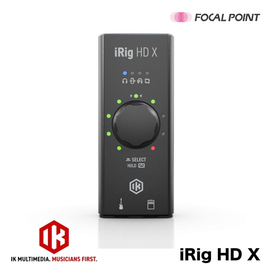 iRig HD Ｘ　ギター　ベース　オーディオインターフェース iRig HD X - IK Multimedia | Hookup, Inc.