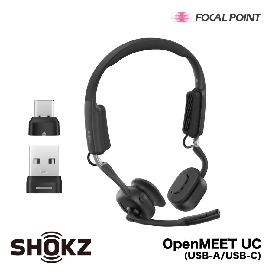 SHOKZ OPENMEET UC ブラック Amazon.com: SHOKZ New OpenMeet - Open-Ear Bluetooth Computer