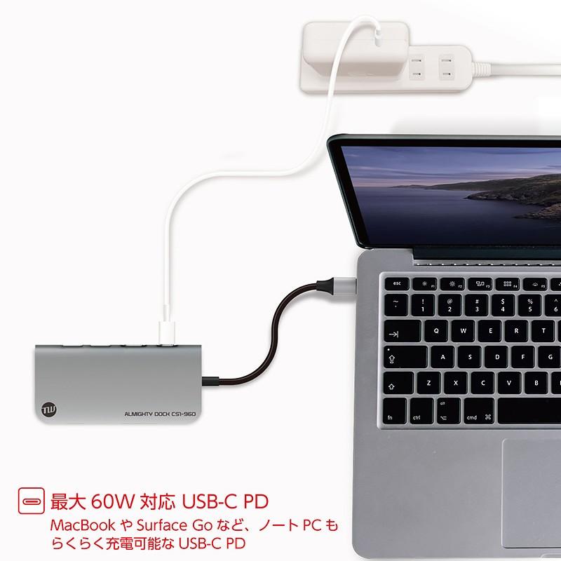 USBハブ TUNEWEAR ALMIGHTY DOCK CS1 960GB ストレ−ジ SSD HDMI 4K ドッキングステーション 全2種  :TUN-OT-000064-p:FOCAL POINT DIRECT - 通販 - Yahoo!ショッピング
