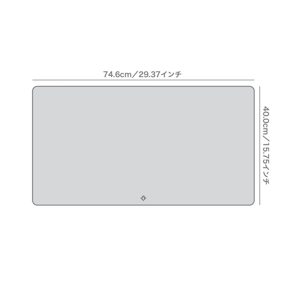 Twelve South DeskPad マウスパッド 大型 サステナブルレザー製 耐水性