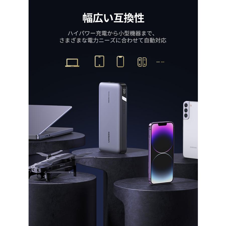 UGREEN 145W Power Bank モバイルバッテリー(PD3.1 25000mAh)90597A UGREEN 145W Power Bank モバイルバッテリー(PD3.1 25000mAh)90597A