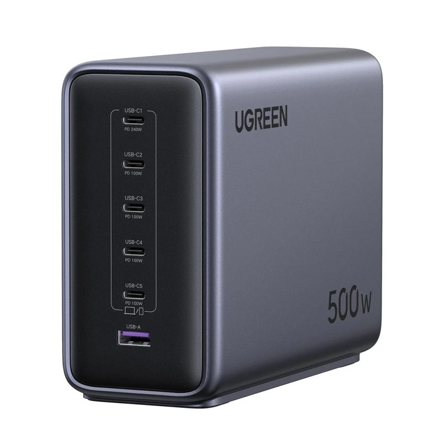 （美品）ASUS i5 10世代SSD500GBノートpc+充電器おまけ UGREEN UGREEN Nexode 6ポートGaNデスクトップ急速充電器 500W 55552B