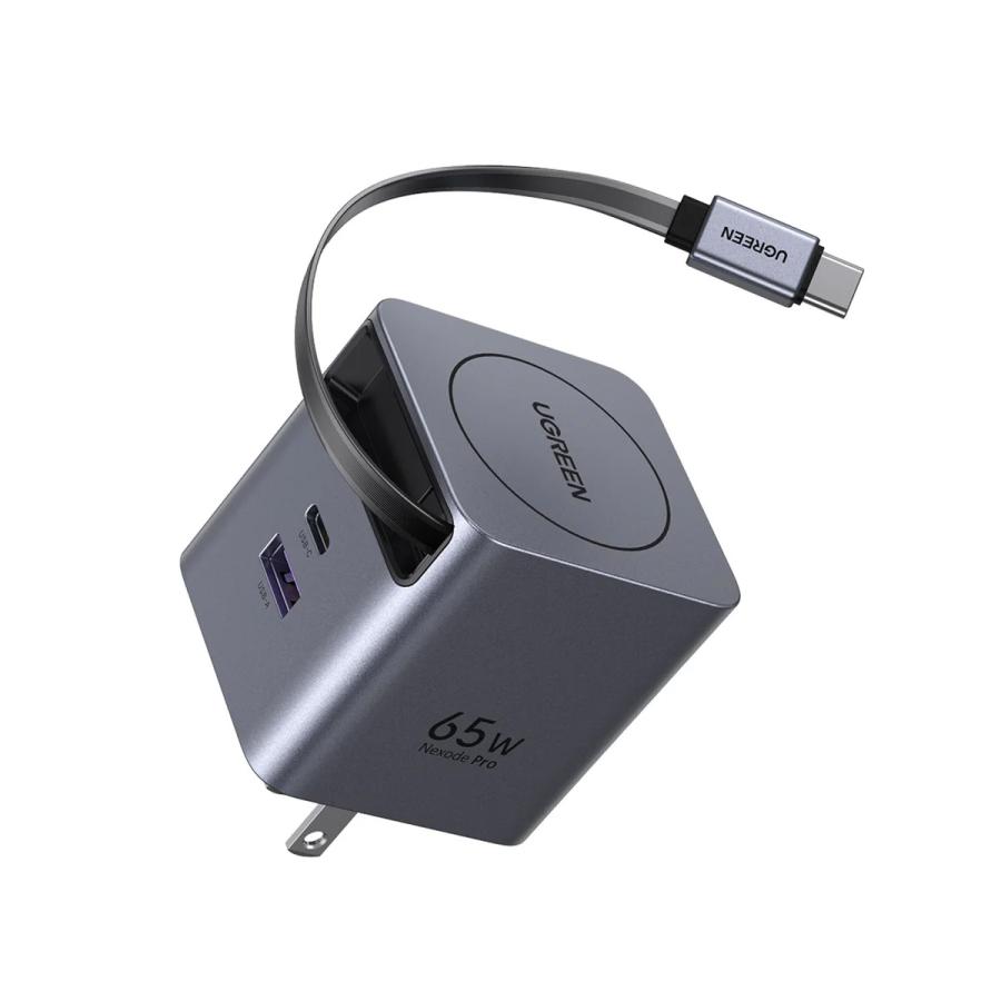 専用ページです UGREEN UGREEN 65W GaN巻き取り式ケーブル付き急速充電器 65824
