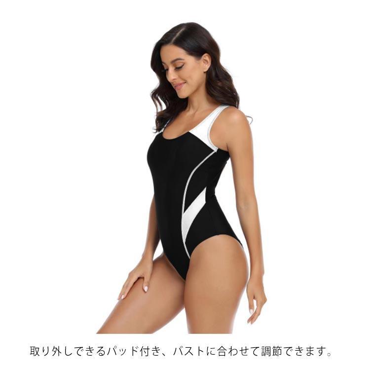 ダイエット オールインワン 競泳水着 水着 フィットネス レディース 体系カバー プール スリム 競泳用 練習用 スポーツ 大きいサイズ 女性用 パ｜focastore｜18