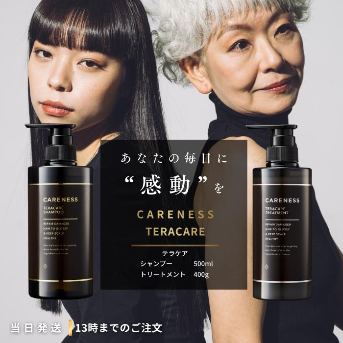 CARENESS テラケアシャンプー 2個セット ケアネス テラケアシャンプー 500ml トリートメント 400g 2種セット