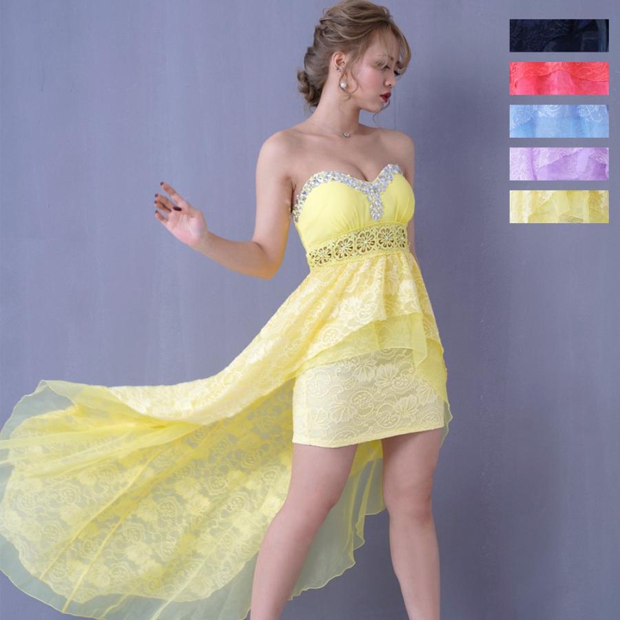 キャバドレス ワンピース パーティードレス ウエスト透け魅せレーステールカットロングドレス 超ポイントバック祭