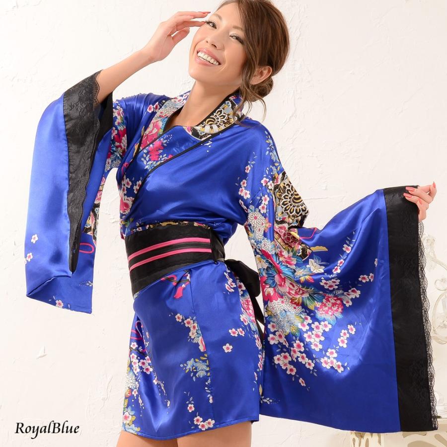 和柄ミニ着物ドレス 和柄 衣装 ダンス よさこい 花魁 コスプレ キャバ