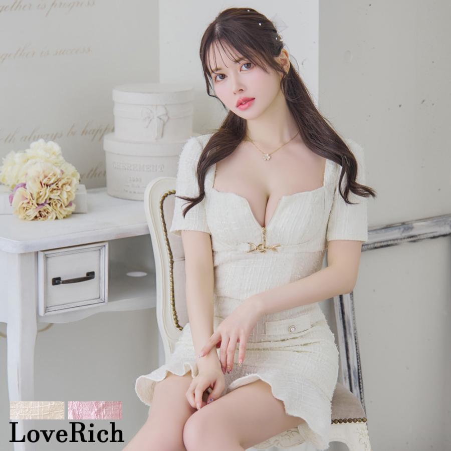 SMLサイズ/2カラー】ツイード セットアップ ジップ 袖あり 背中隠し