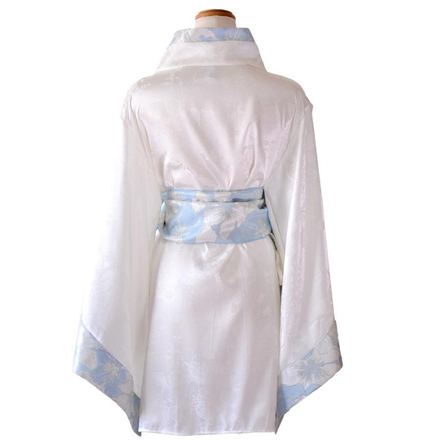【高級ライン】【2点セット】淡彩 花柄 帯 花魁 着物 ドレス コスプレ ハロウィン キャバドレス_17