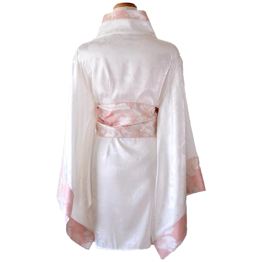 【高級ライン】【2点セット】淡彩 花柄 帯 花魁 着物 ドレス コスプレ ハロウィン キャバドレス_19