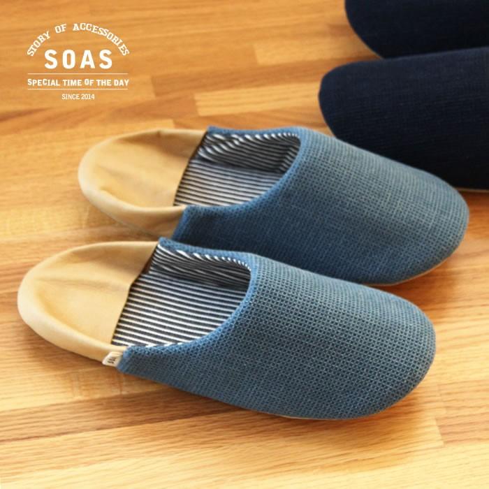 スリッパ バブーシュ Soas 国産 ワッフル ルームシューズ日本製 児島デニム おしゃれ 西海岸 来客用 革 レザー メンズ レディース Rs Waffle16 Fofoca 通販 Yahoo ショッピング