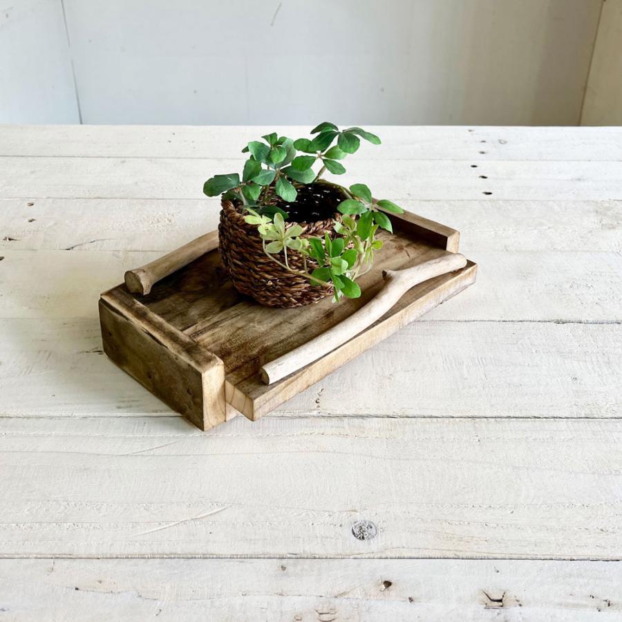 トレイ 木製トレイ 流木 ハンドメイド家具 リサイクルウッド