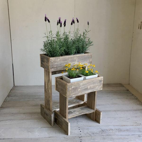 フラワースタンド S 花台 木製 玄関 ベランダ ガーデン棚 天然木製 玄関 木製花台 木製フラワースタンド 無垢 リサイクルウッド Rw0014 フォリアフィオーレ 通販 Yahoo ショッピング