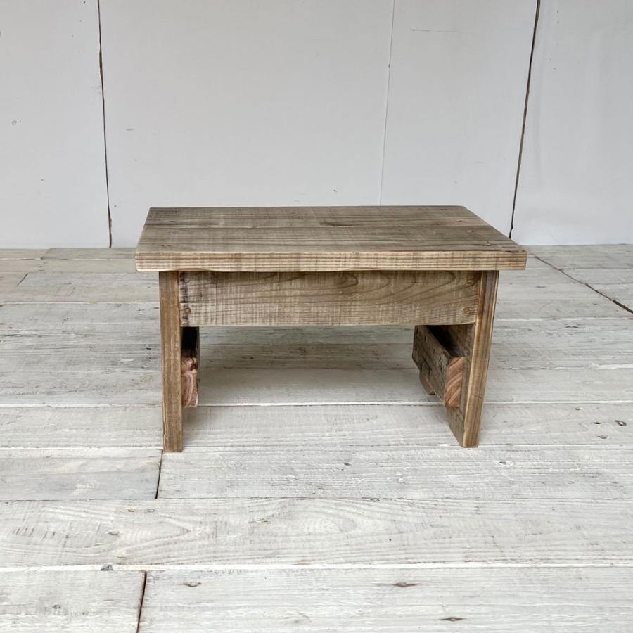 踏み台 1段 木製 おしゃれ ハンドメイド家具 リサイクルウッド