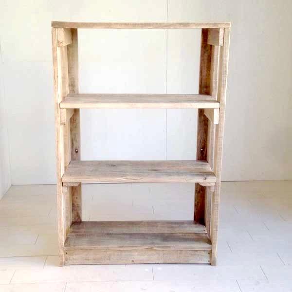 シェルフ 木製 3段 棚 オープンシェルフ おしゃれ 北欧 ハンドメイド