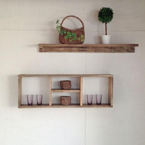 ボックスボードS 木製ボックス 壁掛けボックス リサイクルウッド