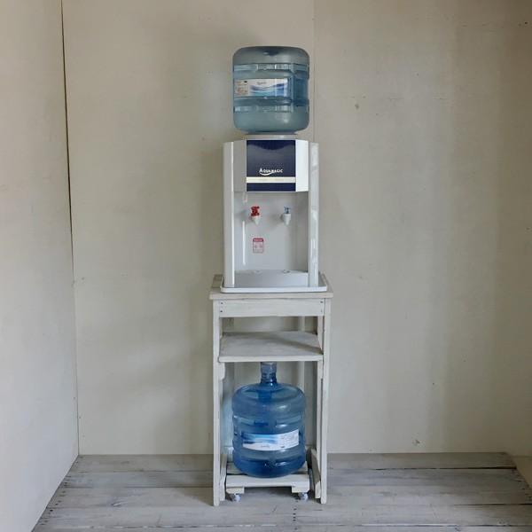 ウォーターサーバースタンド ラック 白 ホワイト ハンドメイド家具