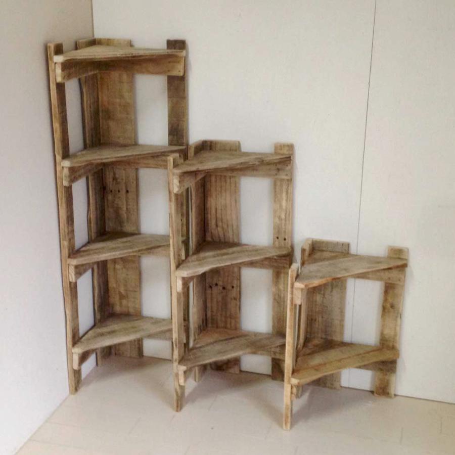 コーナーシェルフ 2段 コーナーラック 木製 おしゃれ 北欧