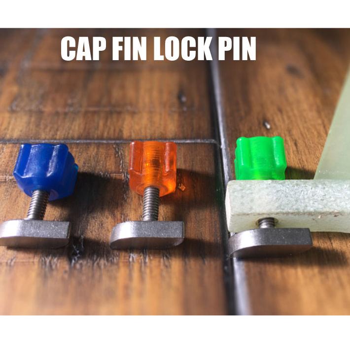 CAP キャップ FIN LOCK PIN フィンロックピン 日本メーカー新品 ボルト スクリュー ロングボードフィン固定ボルト 即納 BOX ネジ シングルボックス