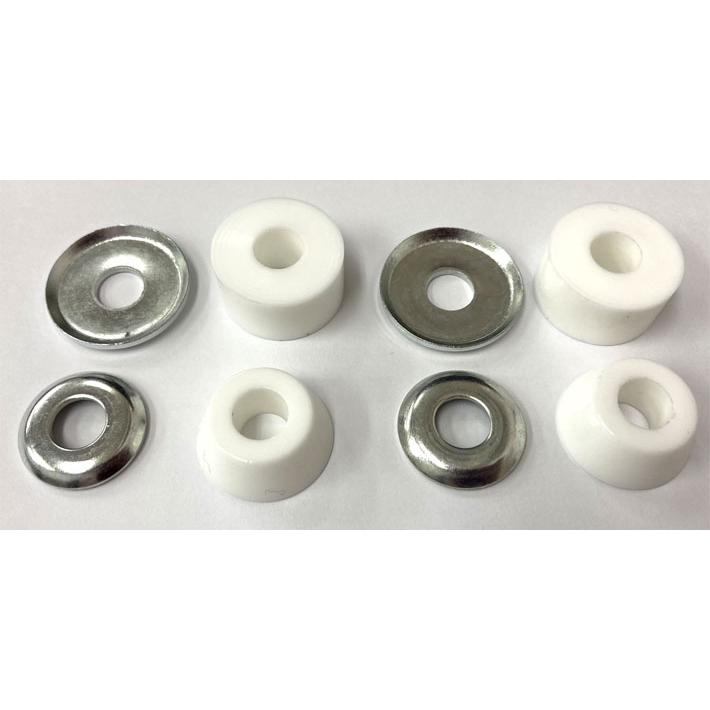 Jeu De 4 Bagues Skateboard INDEPENDENT Cylinder Super Soft 78A – Blanc, Compatibles Tous Camions, Ultra Réactives