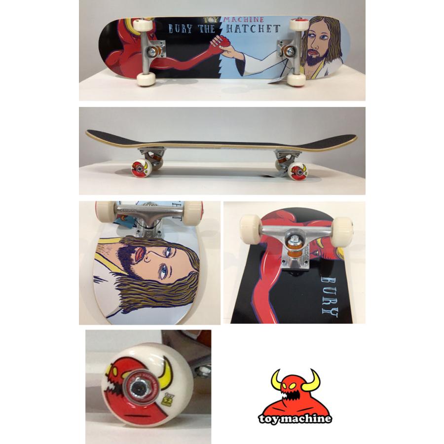 TOY MACHINE トイマシーン スケートボード コンプリート BURY THE HATCHET #02  (8.0 x 31.84) TM-114 完成品 スケボー SKATE BOARD COMPLETE｜follows｜02