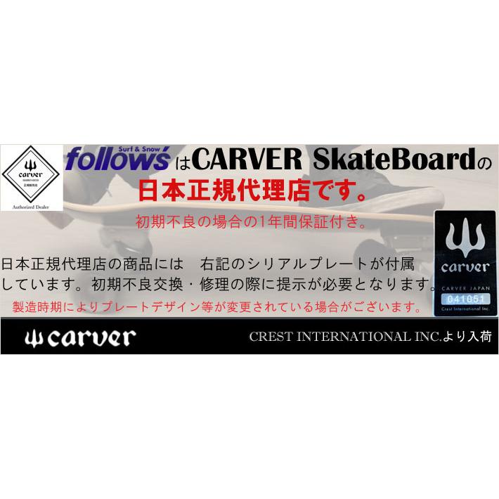 在庫限り CARVER カーバー スケートボード 29.25インチ CHANNEL ISLANDS FISHBEARD CX4 トラック コンプリート サーフスケート サーフィン 19｜follows｜03