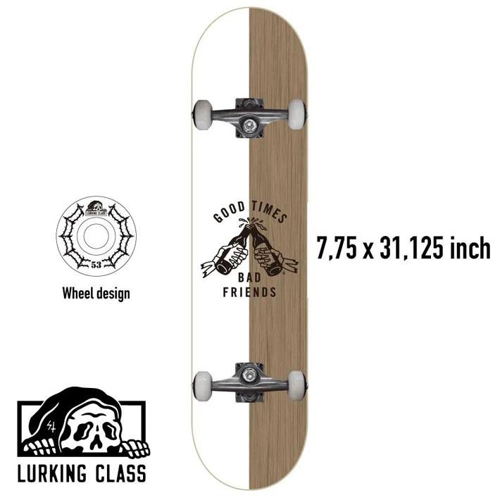 スケボーコンプリート LURKING CLASS GOOD TIMES 7.75 LURKING CLASS（ラーキングクラス） 組立済み スケートボード LURKING