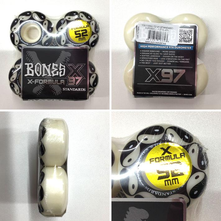 スケートボード ウィール BONES WHEEL X-FORMULA 4 YIN TANG ボーンズ ウィール 52mm 97A スケボー 4個セット エックスフォーミュラー 爆買_2
