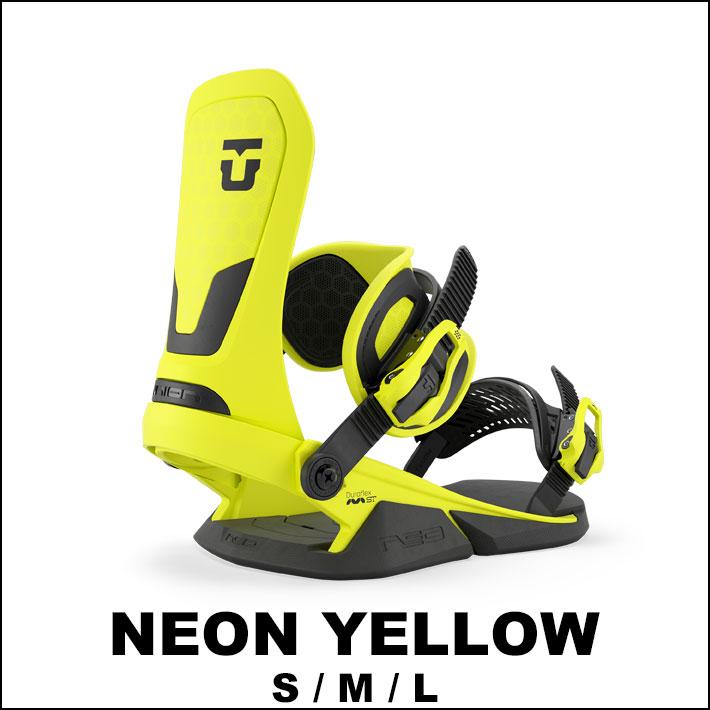 【美品】Union スノーボードビンディング イエロー/ブラック UNION BINDING 予約 NEWモデル 26-27 UNION ビンディング NEO ネオ