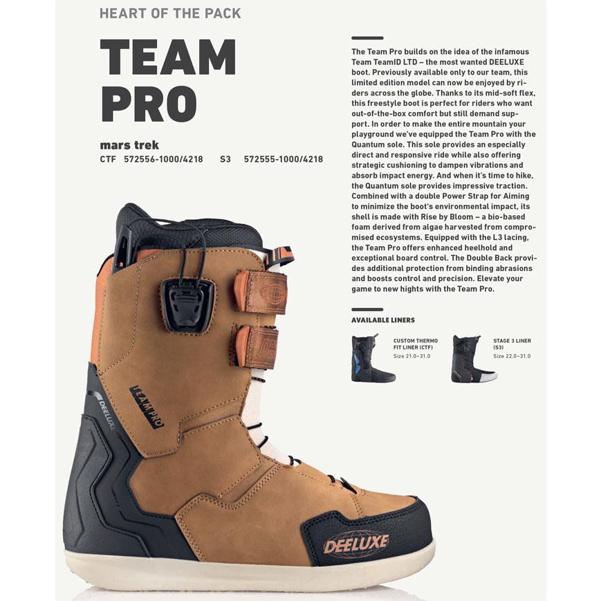 DEELUXE（ディーラックス） 25-26 DEELUXE ブーツ TEAM PRO チームプロ