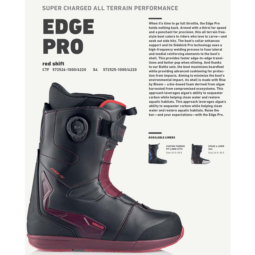 DEELUXE（ディーラックス） 25-26 DEELUXE ブーツ EDGE PRO エッジ