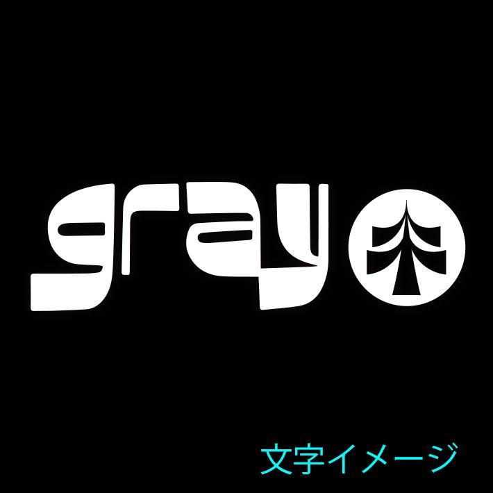 GRAY SNOWBOARD グレイ スノーボード カッティングステッカー TYPO [2