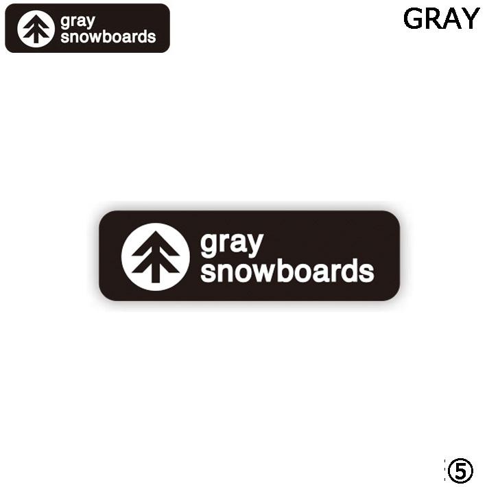 GRAY SNOWBOARD グレイ スノーボード ステッカー [5] 30mm×100mm