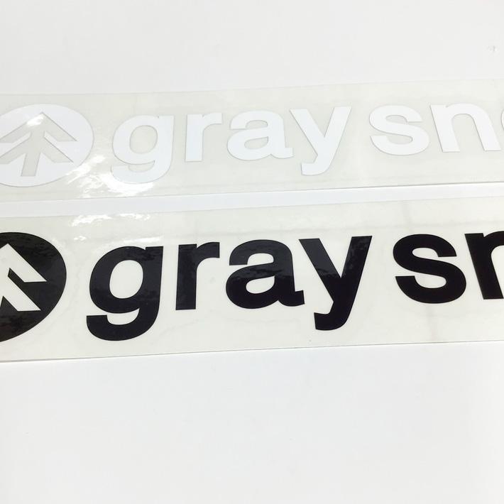 GRAY SNOWBOARD グレイ スノーボード カッティングステッカー LOGO M
