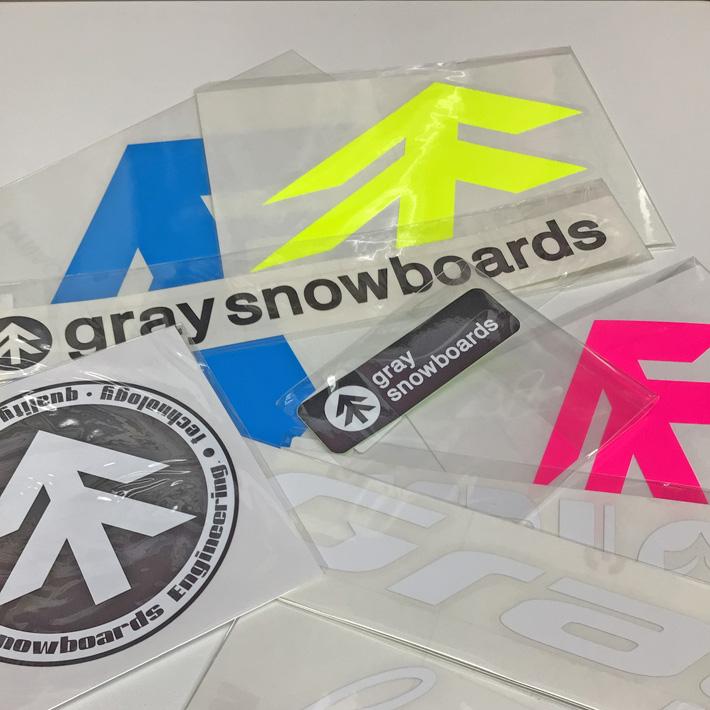 GRAY SNOWBOARD グレイ スノーボード カッティングステッカー Carve S
