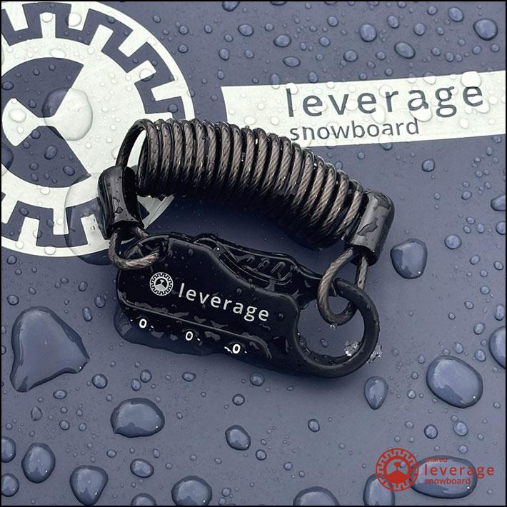 ケーブルロック スノーボード leverage レバレッジ 盗難防止 防犯 3桁