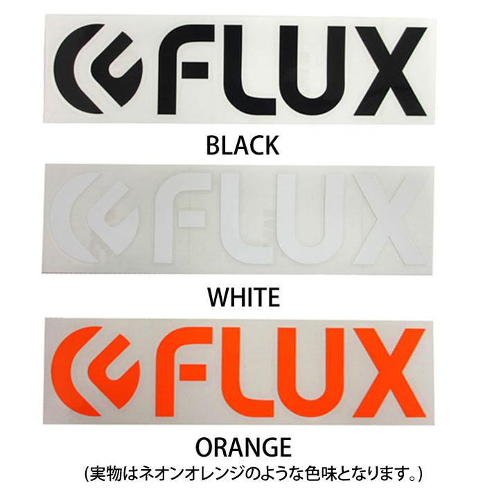 FLUX フラックス ステッカー LOGO DIECUT Sサイズ 150 × 35mm 7 8 9 ロゴ ダイカット カッティング シール デカール 転写 スノーボード スノボー｜follows｜02