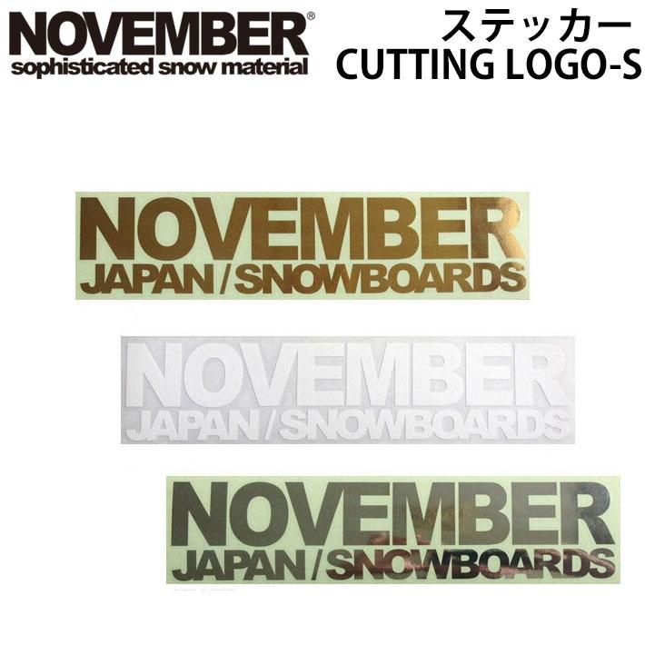 NOVEMBER（ノベンバー） NOVEMBERノベンバー}ステッカー CUTTING LOGO