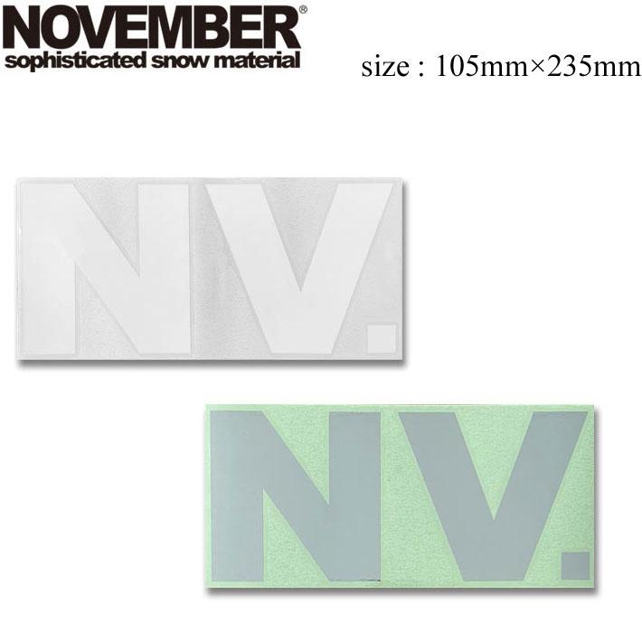 NOVEMBER（ノベンバー） ステッカー スノーボード CUTTING NV LOGO 30